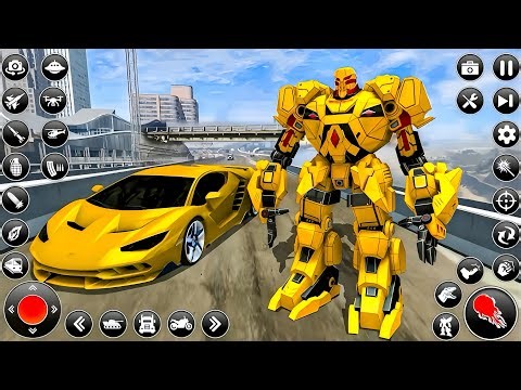 Car & Jet Transformation Robot Fight Game | Flying Police Robot Game 2025 - Android Gameplay