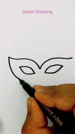 DRAW A CARNIVAL MASK 🎭 EASY
