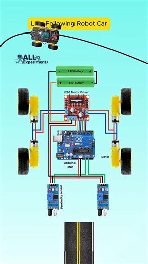 Line Following Robot Circuit 🚗