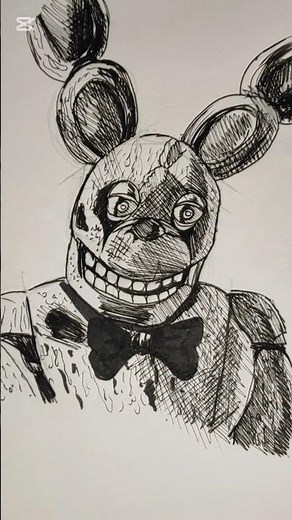 How to Draw Springtrap "Easy"|Fnaf movie| #fivenightsatfreddys #springtrap #howtodraw #fnaf #sketch