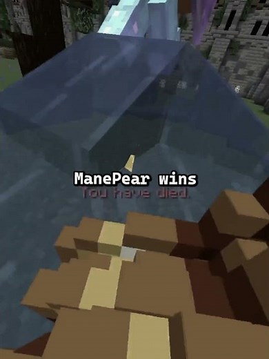 Sharpness vs ManePear #Minecraft #MinecraftPvP #Shorts #MinecraftBattle #ManePear