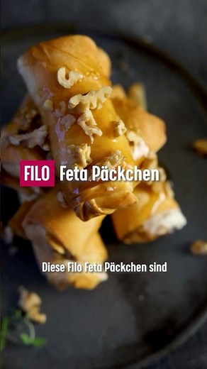 🔥 Filo-Feta Päckchen im Airfryer 🔥#airfryer #feta #backen #rezept #shorts