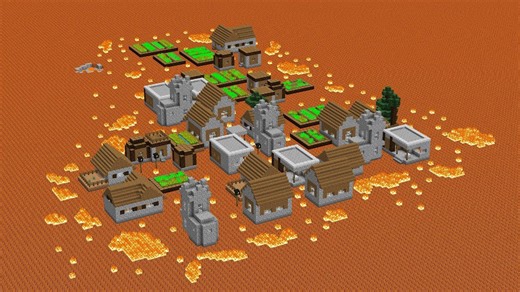 Trying out the strangest super flat world challenges in Minecraft