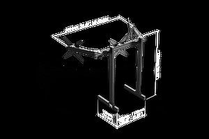 Large Freestanding Triple Monitor Stand - 1500mm / 59" Wide