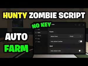 [NEW⭐] Hunty Zombie Script - *Auto Farm & Auto Skill* ROBLOX (NO KEY!)