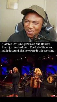 Robert Plant Performs Ramble On LIVE on Stephen Colbert | FIRST TIME REACTION