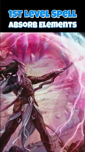 #dnd 1st Level Expanded Spell - Absorb Elements