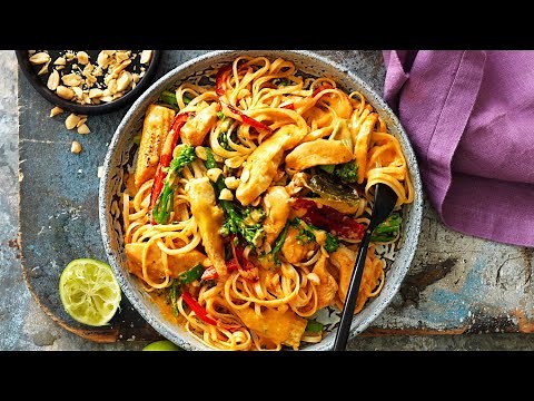 Thai Red Curry Chicken Noodles