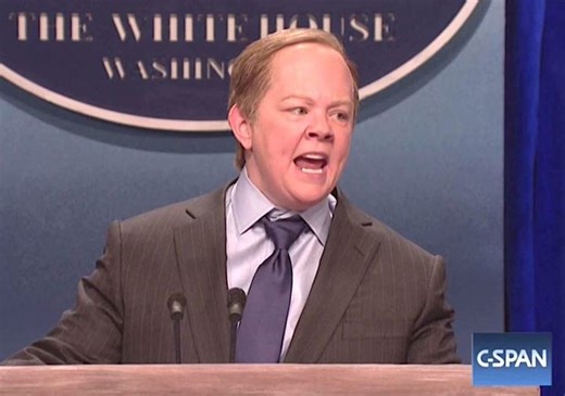 Melissa McCarthy Plays Sean Spicer Going Nuts on the Press in Hilarious SNL Sketch: ‘APOLOGIZE TO ME ...