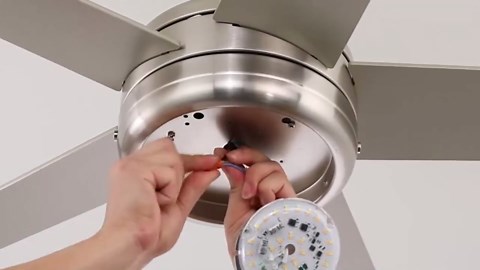 4 Inch Ceiling Fan LED Light Replacement, 18W 3000K 2100LM Ceiling Fan Light Kit, Round LED Engine Retrofit Kit, 120V, CRI90, Dimmable (Warm White)