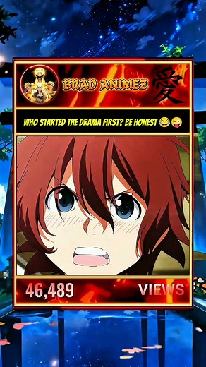 Who started the drama first? Be honest 😂😜#anime #naruto #shorts