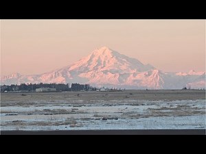 Winter solstice sunrise and Alaska cold
