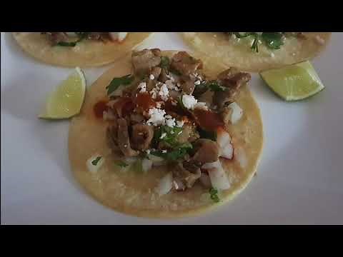 KrazyKAT's Tripas Tacos (beef chitterlings)