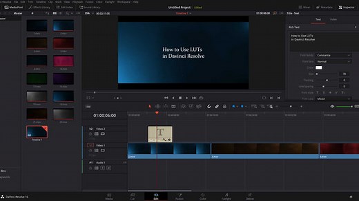How to Apply LUTs in DaVinci Resolve   Free Conversion LUTs