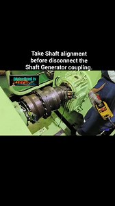 Take Shaft alignment before disconnect the Shaft Generator coupling from Main Engine gear ⚙️ box clutch Shaft #fbreelsfypシ゚viralfbreelsfypシ゚viral #trendingpost #enginefixed #enginefixedtv #hepemakinista #marinengineerslifeonboard #containershipslife #followformorecontent #trindingreels | EngineFixed - All Marine & Auto Engine