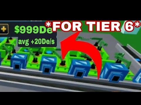How to make Tier 6 Most efficient farm | Easy to buy tier 7 | Factory Simulator Roblox (TUTORIAL)