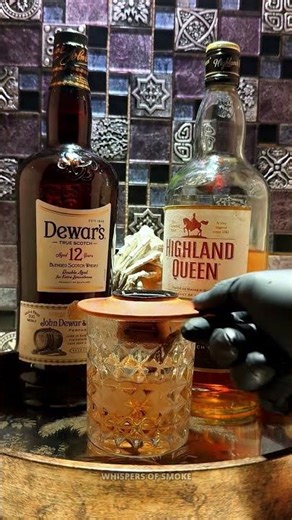 Highland Queen Whisky With Rose Water & Cinnamon | Smooth Scotch Pour Aesthetic