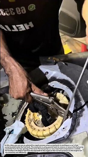 Fuel Pump Replacement Process Inside Car Fuel Tank | Automotive Repair Technology.