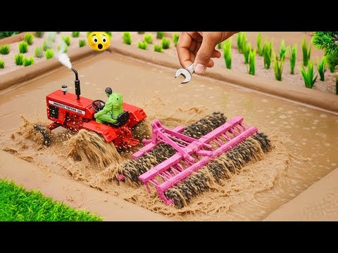 DIY Mini Tractor Builds Underground Tunnel & Brick Bridge | Construction Science Project