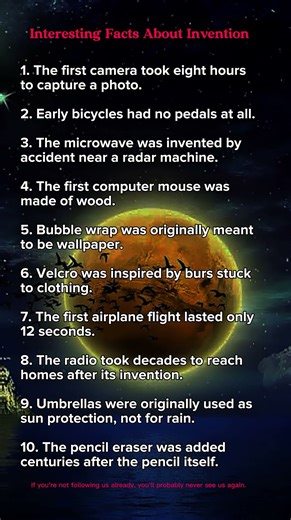 Interesting Facts About Inventions