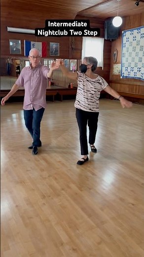 Intermediate Nightclub Two Step danced by Tom and Ann #shortvideo #nightclubtwosteplesson #dancemove