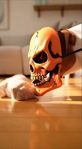 Dog Pranks Cat with Halloween Mask 😹🎃
