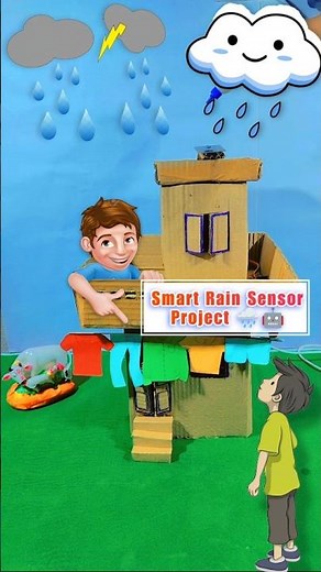 #technology #experimnent#rainI rain sensorproject| rain detector clothcollector |rainsensor