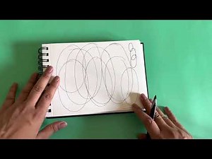 How to draw oval easily without using compass or tools | Easy beginner drawing tips | Art practice