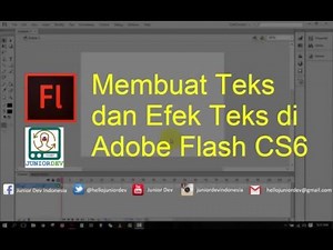 Membuat Teks dan Efek Teks di Adobe Flash | Tutorial Adobe Flash (part 2)