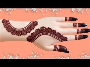 Very Easy Beautiful Mehndi Design | Mehndi Designs For Hands | Henna Designs | Back Hand Mehndi