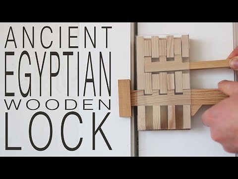 Ancient Egyptian Wooden Lock from a Single 2X4