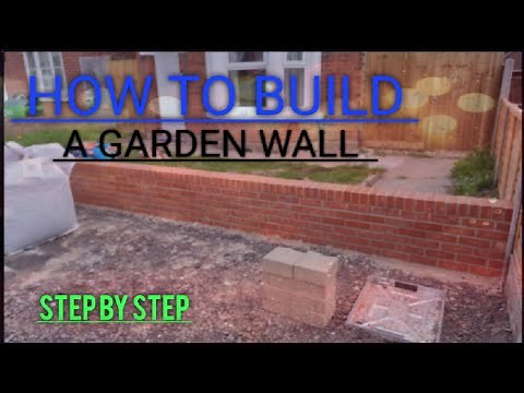 How to build a garden wall (step by step)