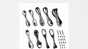 CableMod RT-Series Classic ModMesh Sleeved Cable Kit for ASUS/Seasonic/Phanteks Revolt (Black + White)