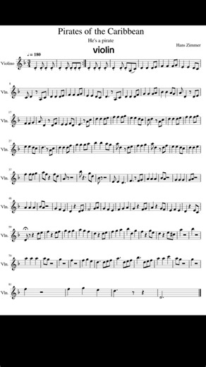 #piratasdelcaribe #violin #partitura #violintutorial ☠️🦜🎻😎