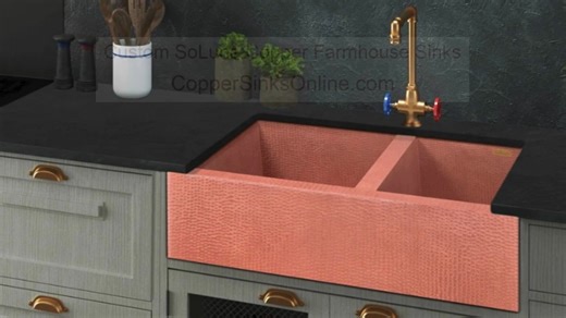 Custom SoLuna Farmhouse Sinks | Copper Sinks Online