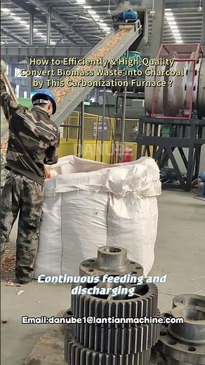One Rotary Carbonization Furnace Turns Your Waste into High-Value Charcoal!