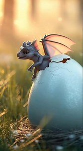 Baby Dragon Hatches from a Mysterious Egg in the Wild! 🐉✨