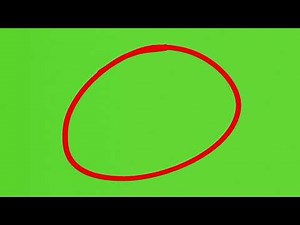 Red Circle Green Screen