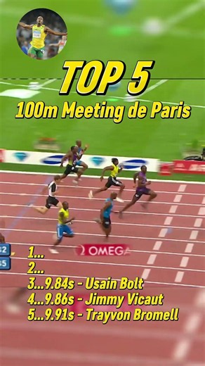Top 5 Fastest Paris 100m sprints In Diamond League History!
