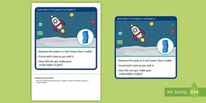 EYFS Maths Counting Challenge: Building a Space Rocket