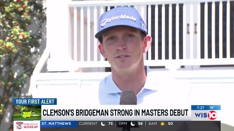 Former Clemson golfer has strong start in Masters debut