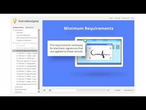 21 CFR Part 11 – Electronic Signatures - Online Course