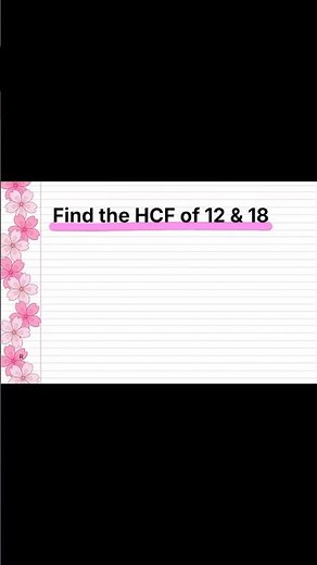 Hcf of two numbers by prime factorisation method #class10students #education #mathlogic #mcqsseries