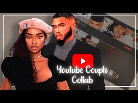 Sims 4 Alex & Dom | Youtube CAS Couple Collab w/ Sierra The Simmer + CC Folder & Sim Download