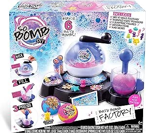 Canal Toys So Bomb DIY - Bath Bomb Factory, Makes 6 Bath Bombs, 4 Surprise Figures, Just Add Water!