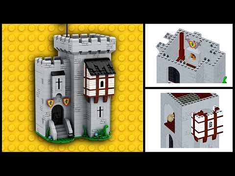 Lego Castle MOC Building Instructions - The Lion Knights' outpost
