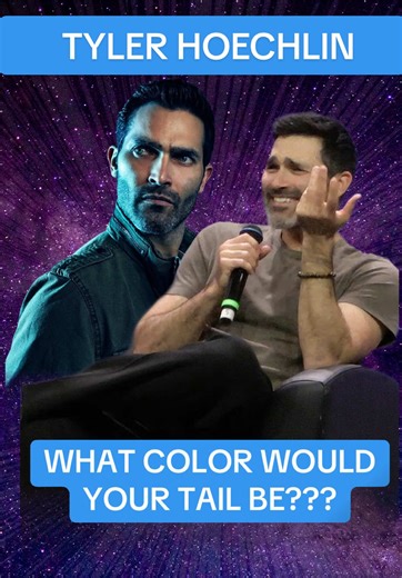 Mine would be red 🧜‍♀️ #tylerhoechlin #tylerposey #teenwolf #mermaid #galaxycon