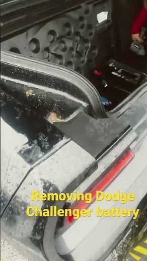 Removing Dodge Challenger battery
