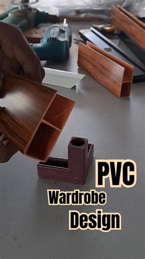 Pvc wardrobe design #trending #wardrobedesign #diy #aluminium