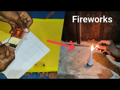 How to Make Amazing Matchstick Fireworks at Home! (DIY) 